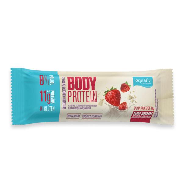 Imagem de Barra Body Protein 11g Proteína Equaliv Caixa 9 Unidades Red