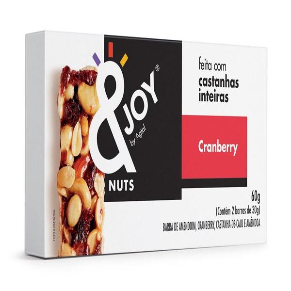 Barra cereal nuts &joy cranberry 12x30g - Assugrin Imagem de Barra cereal nuts &joy cranberry 12x30g