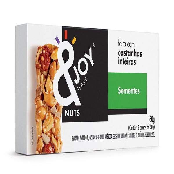 Barra cereal nuts &joy sementes 12x30g - Assugrin Imagem de Barra cereal nuts &joy sementes 12x30g