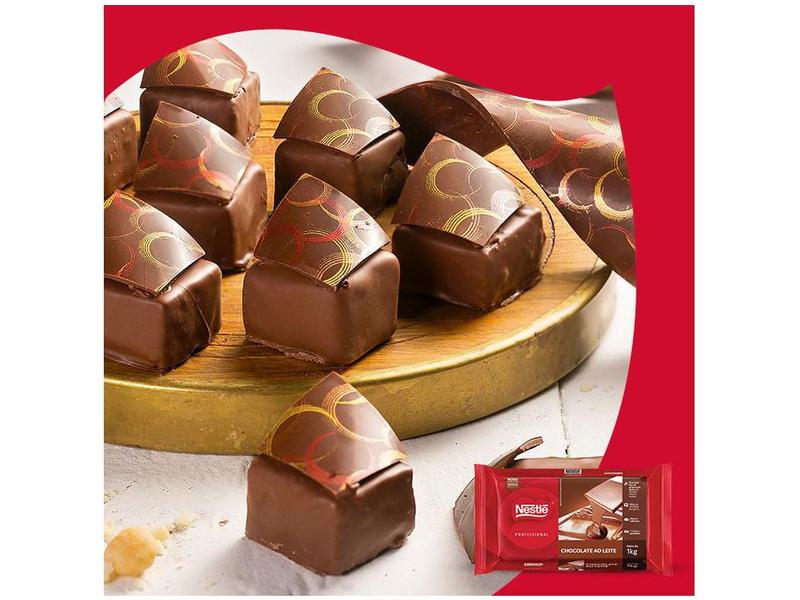 Barra Chocolate Profissional ao Leite 1kg Nestlé Imagem de Barra Chocolate Profissional ao Leite 1kg Nestlé