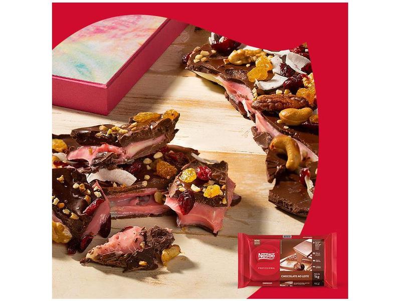 Barra Chocolate Profissional ao Leite 1kg Nestlé Imagem de Barra Chocolate Profissional ao Leite 1kg Nestlé