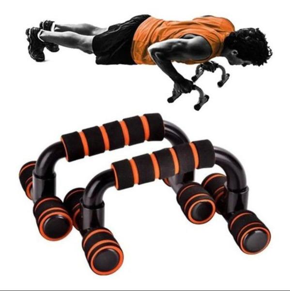 Barra De Apoio Para Flexão Força Braço Musculação Treino Exercícios - MBFit Imagem de Barra De Apoio Para Flexão Força Braço Musculação Treino Exercícios