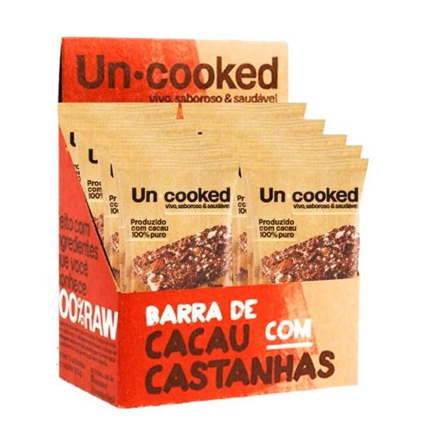 Imagem de Barra De Cacau Com Castanhas Uncooked (Cx 12Un De 30G)