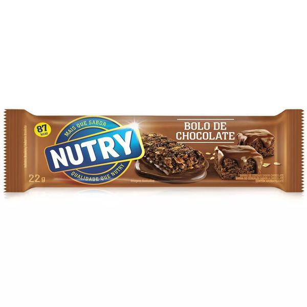 Imagem de Barra De Cereais Nutry Bolo De Chocolate 22gr C/24 - Nutrimental