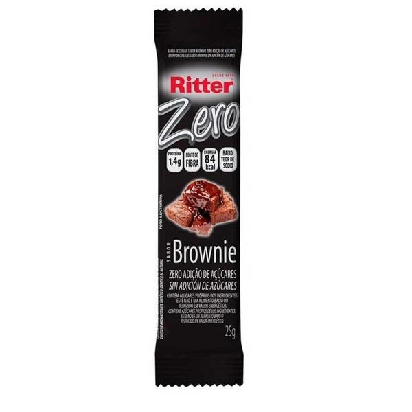 Imagem de Barra de Cereal Brownie Zero Adição de Açúcar 25g Ritter