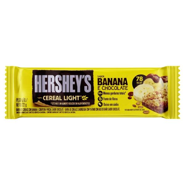 Imagem de Barra de cereal Hershey s banana e chocolate, 1 unidade com 22g