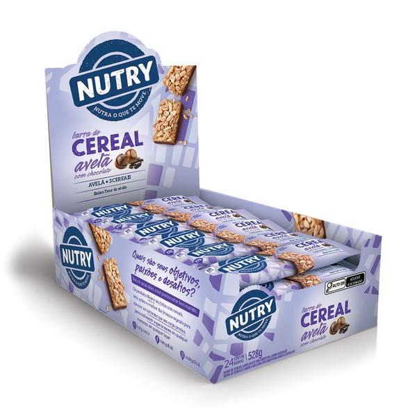 Imagem de Barra De Cereal Nutry Avelã com Chocolate 24 un