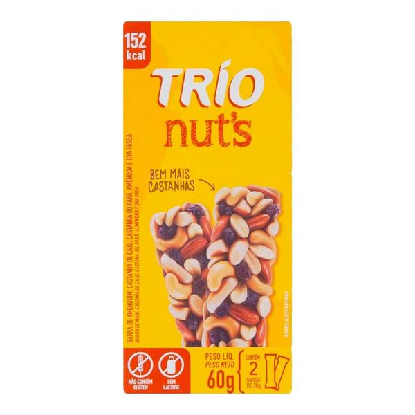 Imagem de Barra de Cereal Trio Nuts Tradicional com 60g