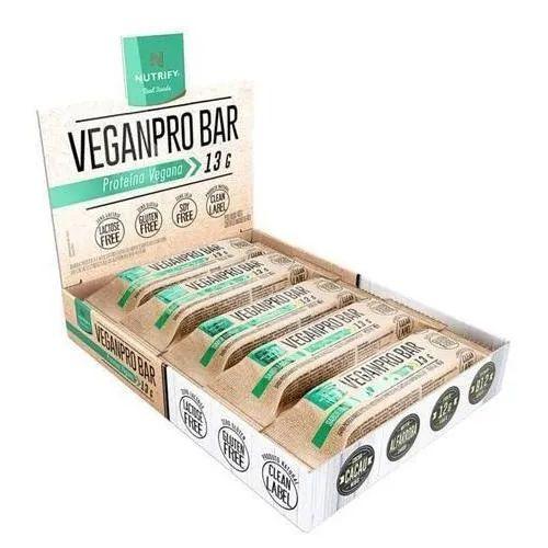 Barra de Cereal Vegana Vegan Pro Bar Nutrify 10 unidades 40g Imagem de Barra de Cereal Vegana Vegan Pro Bar Nutrify 10 unidades 40g