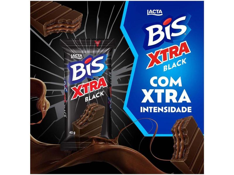 Imagem de Barra de Chocolate Bis Xtra Black 45g Lacta