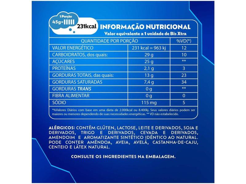 Imagem de Barra de Chocolate Bis Xtra Oreo Branco 45g Lacta