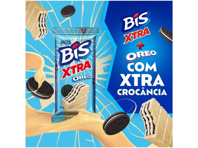 Imagem de Barra de Chocolate Bis Xtra Oreo Branco 45g Lacta