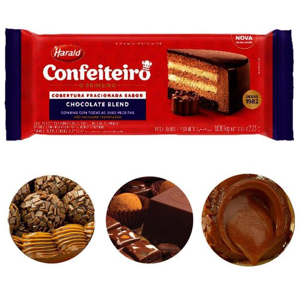 Imagem de Barra de Chocolate Blend Confeiteiro Harald 1,01kg