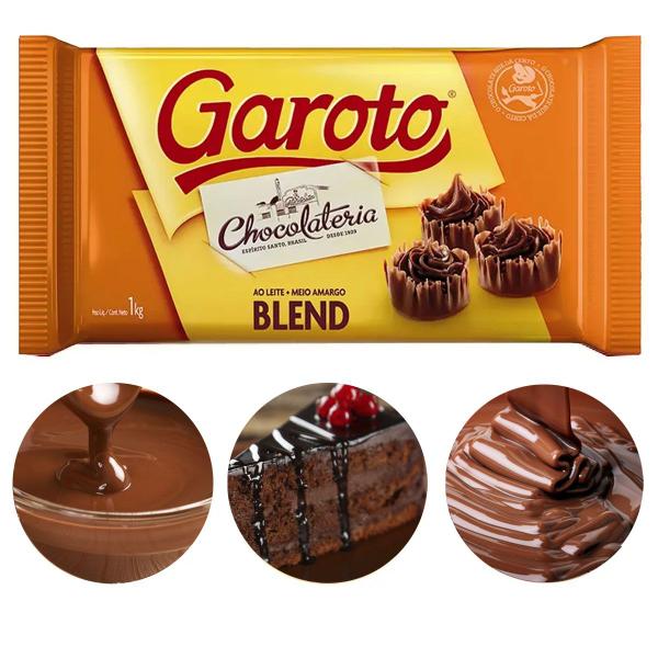 Imagem de Barra de Chocolate Blend Garoto 1kg