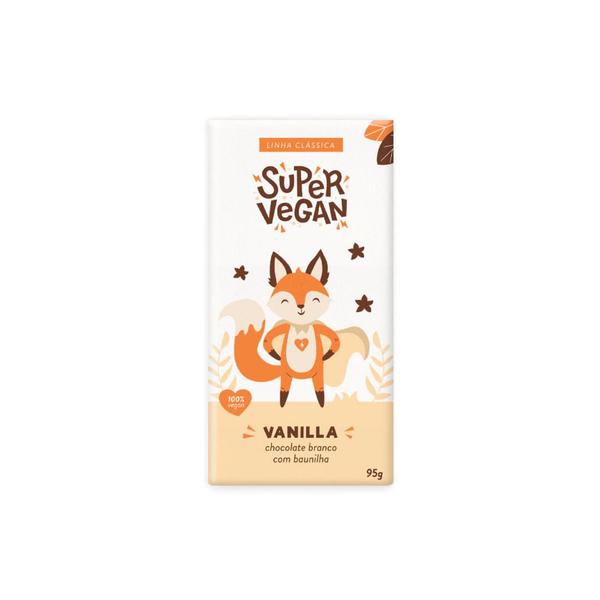 Imagem de Barra de Chocolate Branco Vegano com Baunilha Super Vegan 95g