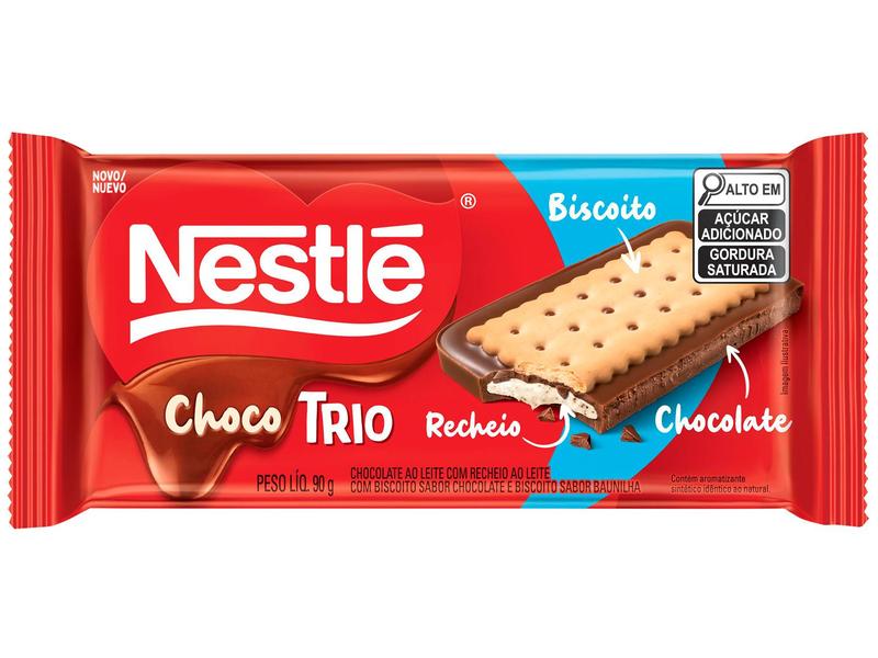 Imagem de Barra de Chocolate Choco Trio 90g Nestlé