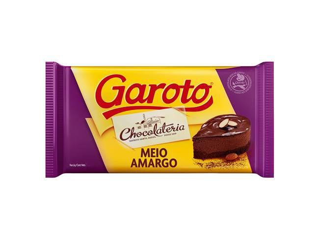 Imagem de Barra De Chocolate Cobertura Meio Amargo 2,1kg - Garoto