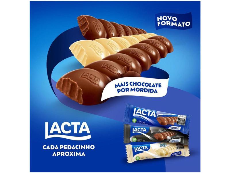 Imagem de Barra de Chocolate Lacta ao Leite 34g - Display com 12 Unidades