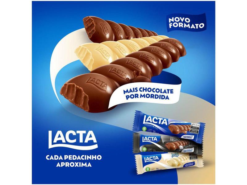 Imagem de Barra de Chocolate Lacta Laka Branco 34g - Display com 12 Unidades