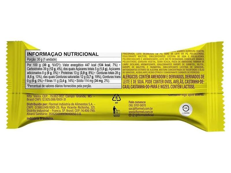 Barra de Chocolate Sensah Limão Siciliano 480g com 16 Unidades Flormel Imagem de Barra de Chocolate Sensah Limão Siciliano 480g com 16 Unidades Flormel