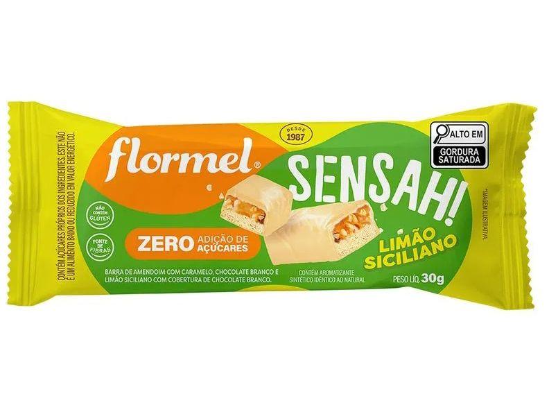 Barra de Chocolate Sensah Limão Siciliano 480g com 16 Unidades Flormel Imagem de Barra de Chocolate Sensah Limão Siciliano 480g com 16 Unidades Flormel