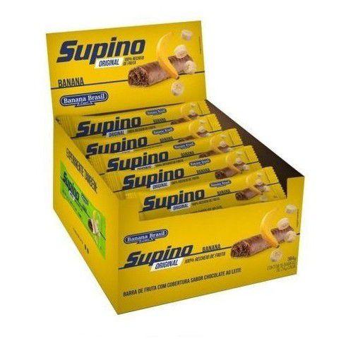 Barra De Frutas Original Banana Ao Leite Caixa Com 16 De 24g - Banana Brasil Imagem de Barra De Frutas Original Banana Ao Leite Caixa Com 16 De 24g
