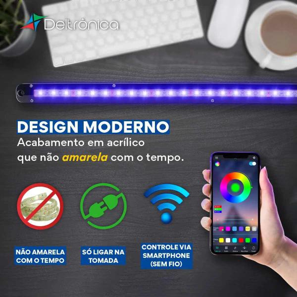 Imagem de Barra de Led RGB Bluetooth 1 Metro Deltronica