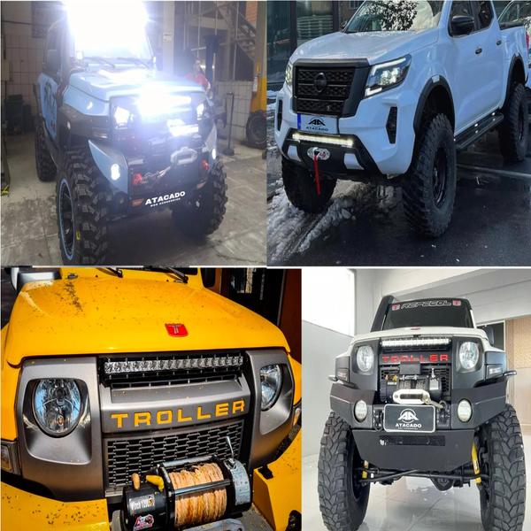 Imagem de Barra de LED SLIM Farol Auxiliar LED 18w 18cm troller rally off-road ETI-18BAR