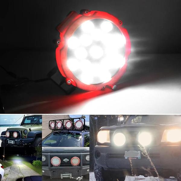 Imagem de Barra de Luz LED 12V 51W - Off-Road 4x4 para Caminhão, Jeep e Hummer