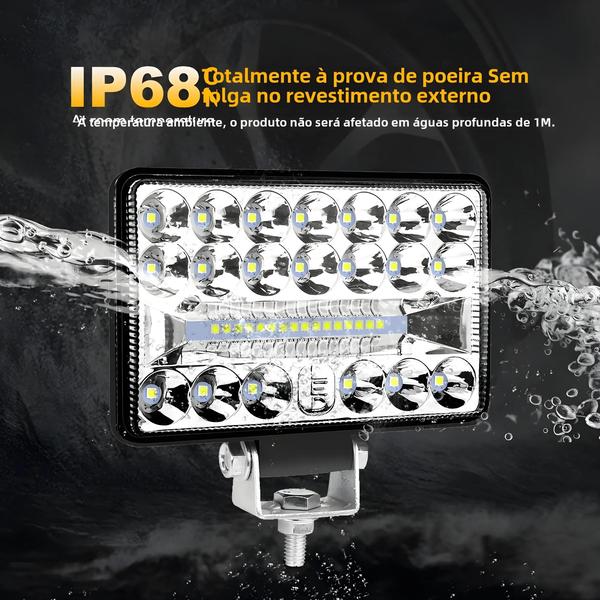 Imagem de Barra de Luz LED 4 a 7 Polegadas - Spot e Flood - Para Carro, Caminhão, Barco, Trator e ATV