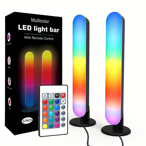 Imagem de Barra de Luz Noturna RGB com Ritmo Musical - Recarregável via USB - Ideal para Natal