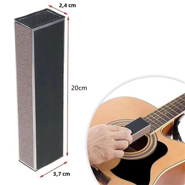 Imagem de Barra de Nivelamento de Trastes para Guitarra - 20cm de Alumínio Polido