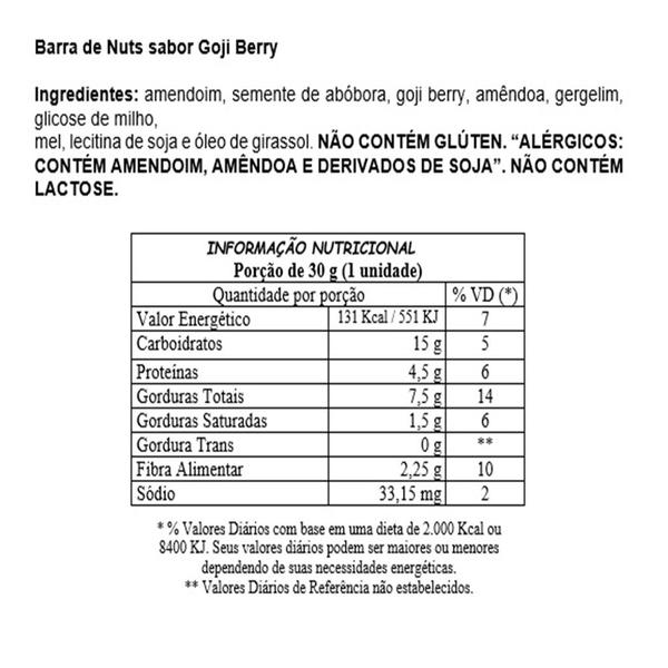 Imagem de Barra De Nuts Sabores 30g Flowbar Caixa Com 12 Unidades