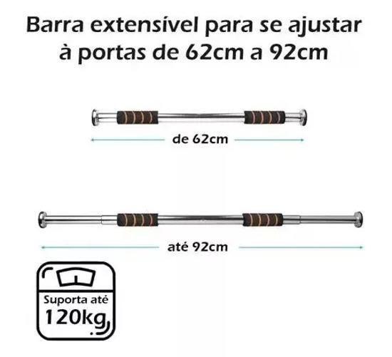 Imagem de Barra De Parede Porta Fixa Ajustável Até 150Kg