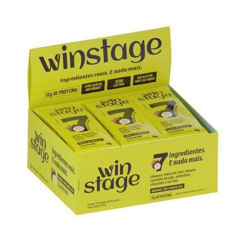 Imagem de Barra De Proteína Banana Chocolate 54G Winstage 12 Unidades