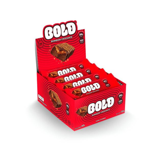 Barra de proteina bold bombom crocante 12un Imagem de Barra de proteina bold bombom crocante 12un