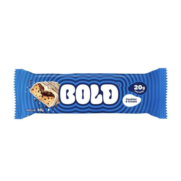 Imagem de Barra de Proteína Bold com 20g de Proteína Sabor Cookies & Cream 60g