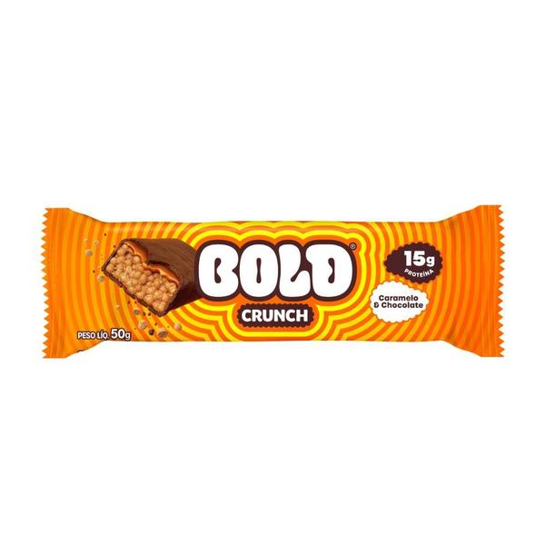 Imagem de Barra de Proteína Bold Crunch Caramelo & Chocolate 15g de Proteína com 50g