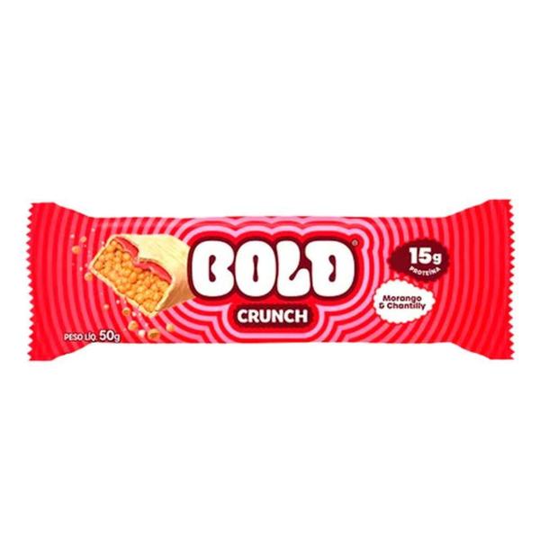 Imagem de Barra de Proteína Bold Crunch Morango & Chantilly 15g de Proteína com 50g