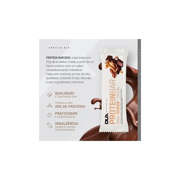 Barra De Proteina Chocolate E Amendoim 12Un - Dux Nutrition Imagem de Barra De Proteina Chocolate E Amendoim 12Un - Dux Nutrition