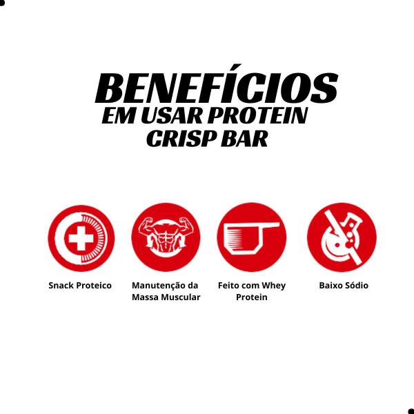 Imagem de Barra de Proteina Crisp Protein Bar 12un 540g Integralmedica