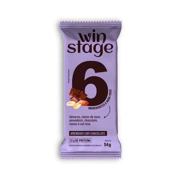 Imagem de Barra de Proteína de Amendoim com Chocolate Win Stage 54g