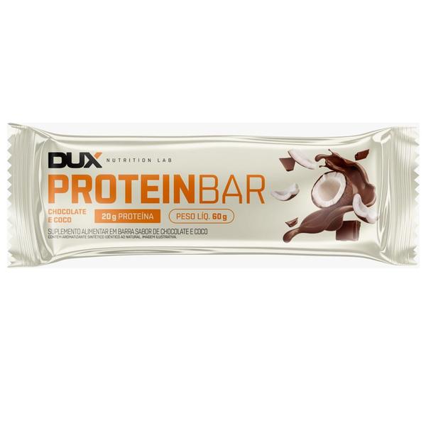 Imagem de Barra de Proteína Dux Proteinbar Chocolate e Coco 20g de Proteína com 60g