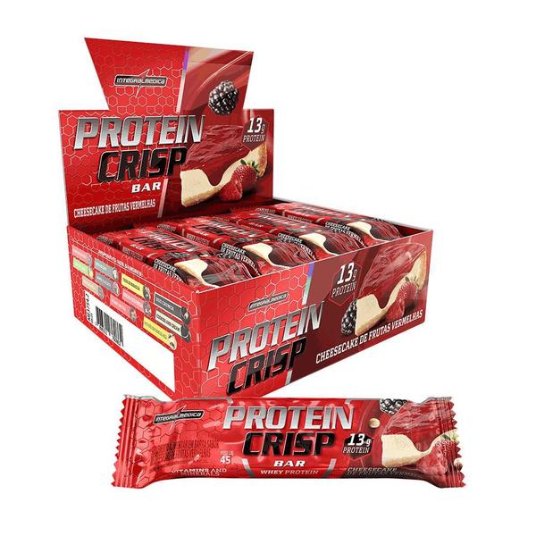 Imagem de Barra de Proteína Integralmedica Protein Crisp Duo Crunch 540g 12 unidades