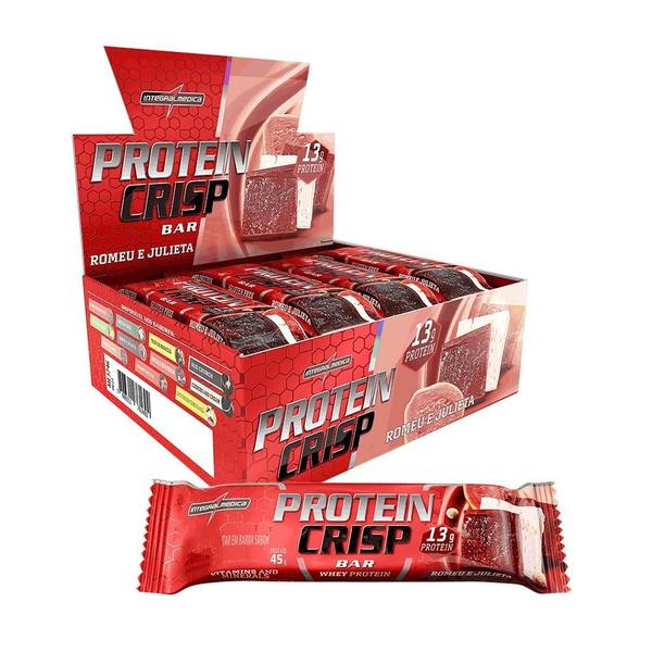 Imagem de Barra de Proteína Integralmedica Protein Crisp Torta de Limão 540g 12 unidades