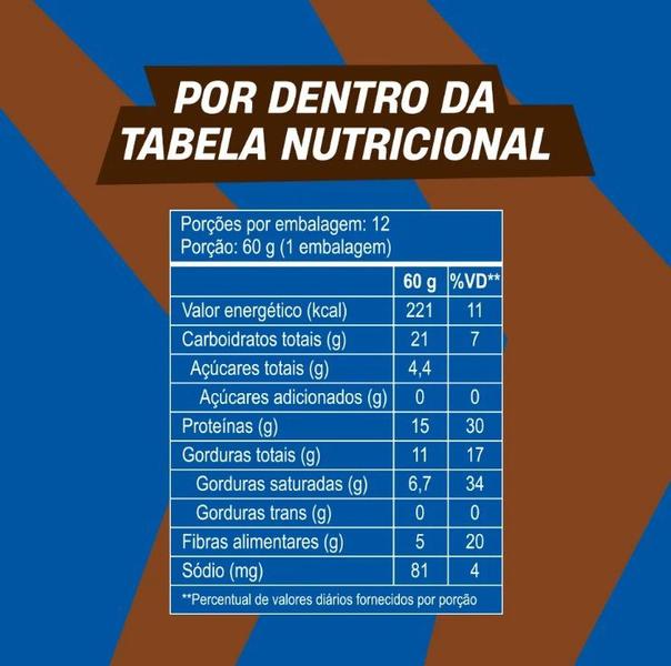 Imagem de Barra De Proteína Mukebar Sabor Chocolate Caixa 12 Unidades 60g +Mu