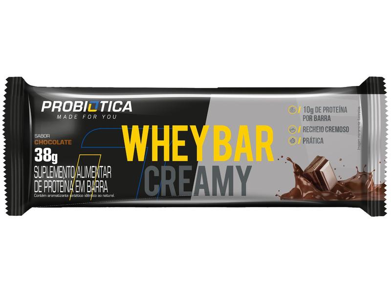 Imagem de Barra de Proteína Probiótica Whey Bar Creamy