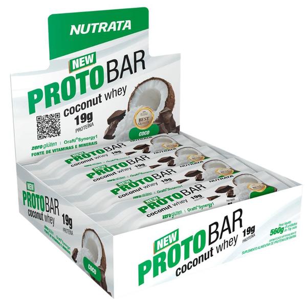 Imagem de Barra de Proteína Proto Bar 70g 8 Unidades Nutrata