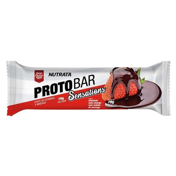 Imagem de Barra de Proteína Protobar Nutrata Sensations 70g c/ 8 Unidades