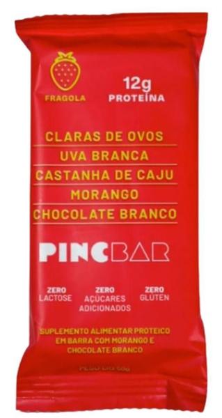 Barra de Proteína Sem Açúcar 50g - Uva, Chocolate, Morango - Pincbar Imagem de Barra de Proteína Sem Açúcar 50g - Uva, Chocolate, Morango